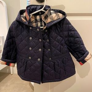 Navy Burberry Jacket 2T